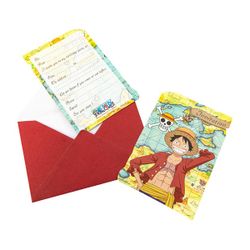 8 cartes d'invitation One Piece