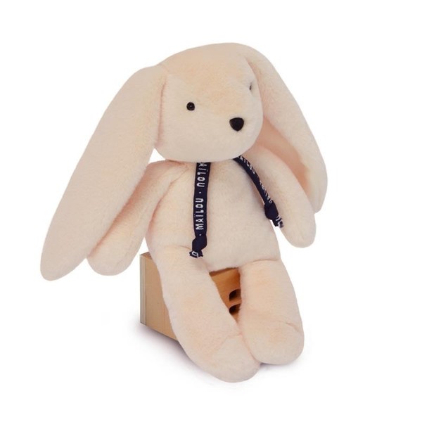 Peluche doudou lapin Dorlotin ivoire