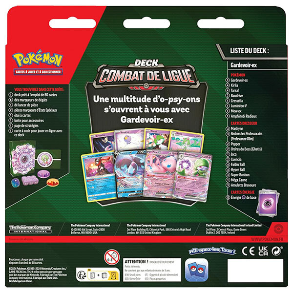 Deck Pokémon Combat de Ligue : Gardevoir-ex - FR