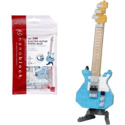Nanoblock Guitare électrique bleue