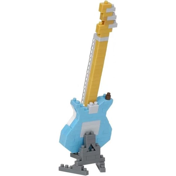 Nanoblock Guitare électrique bleue