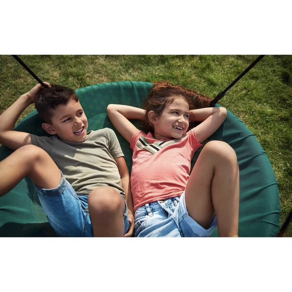 Portique PlayBase métal taille large avec balançoire bébé et nid