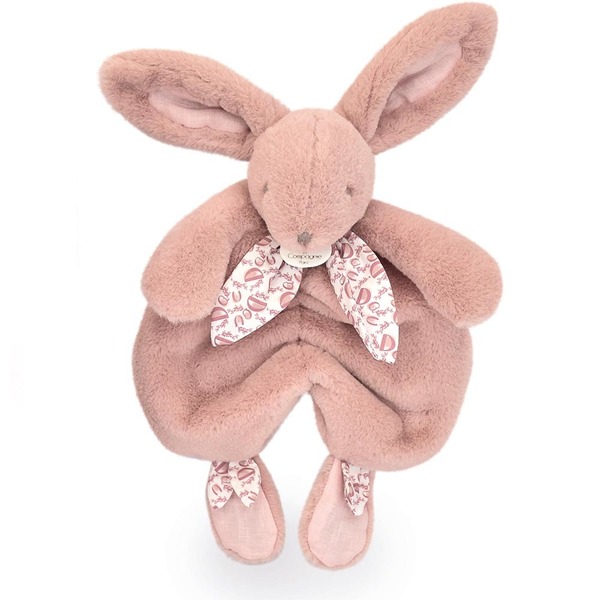 Lapin doudou rose 29cm