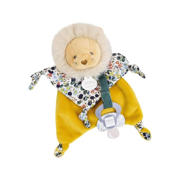 Doudou attache-sucette lion Boh Aime