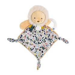 Lion doudou hochet 22cm