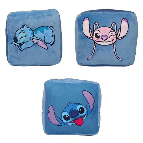 Coussin cube Lilo & Stitch 25cm