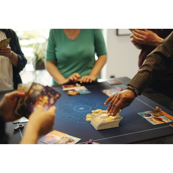 Tapis multi-jeux bleu 92x92cm