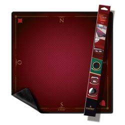Tapis de cartes Prestige rouge 60x60cm