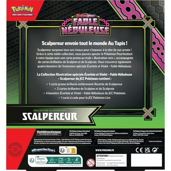 Coffret Pokémon Scalpereur - Fable Nébuleuse - Écarlate et Violet 6.5