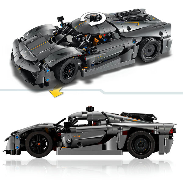 42173 - LEGO® Technic - Hypercar Koenigsegg Jesko Absolut grise