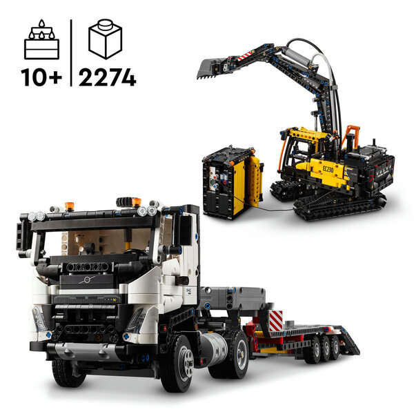 42175 - LEGO® Technic - Camion Volvo FMX et pelleteuse électrique EC230