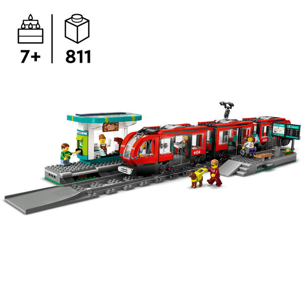 60423 - LEGO City - Le tramway et la station du centre-ville