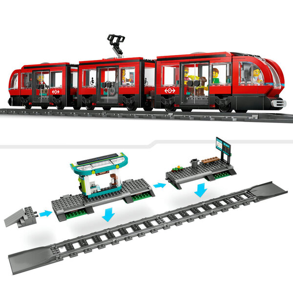 60423 - LEGO City - Le tramway et la station du centre-ville