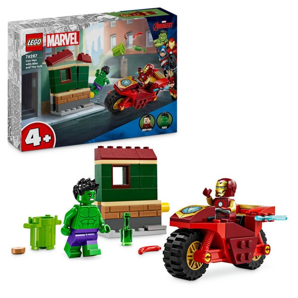 76287 - LEGO® Marvel - Iron Man avec une moto et Hulk