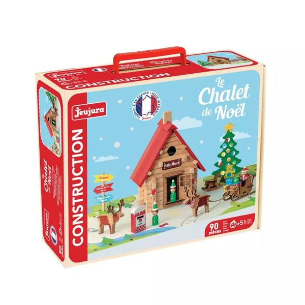 Le chalet de Noël en bois 90 pièces