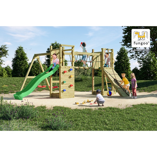 Aire de jeux en bois Funny Maxi Exposure