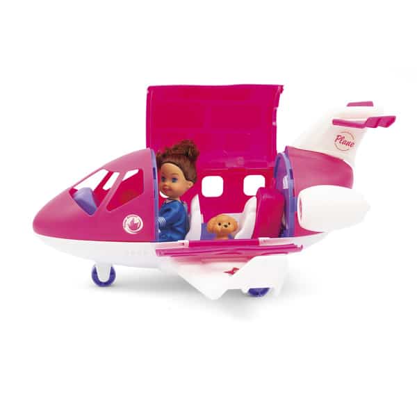 Poupée Lolly Kid et avion de poupée 33 cm