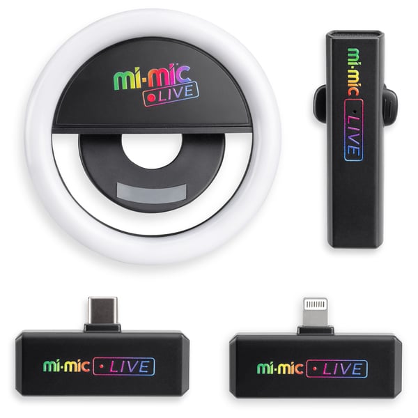 Kit influenceur avec ring-light, micro et connexion hub