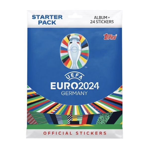 Starter pack cartes autocollants + album EURO 2024 Officiel