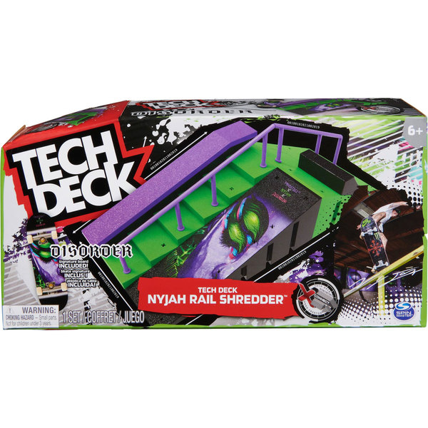 Tech Deck - Set Rampa Nyjah Rail Shredder et skateboard