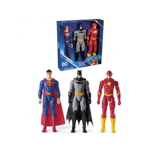 Pack figrines 30 cm Superman, Batman et The Flash - DC Comics