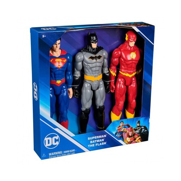 Pack figrines 30 cm Superman, Batman et The Flash - DC Comics