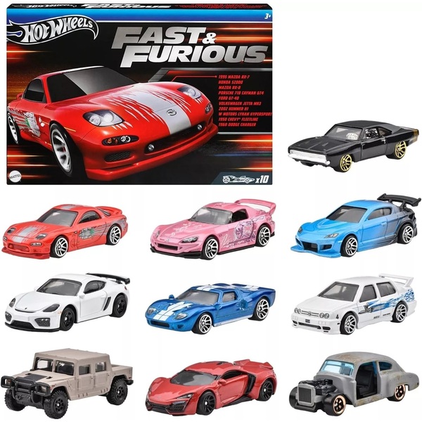 Coffret de 10 véhicules Fast & Furious - Hot Wheels