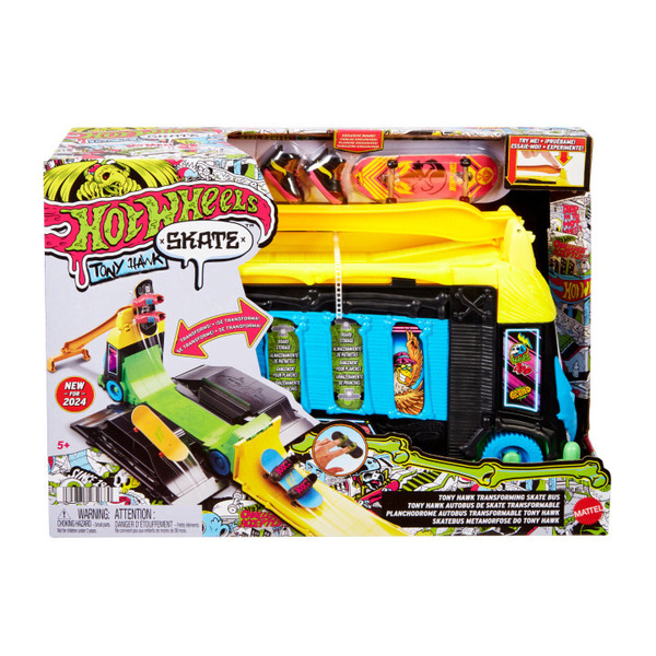 Coffret Bus Skatepark Tony Hawk - Hot Wheels