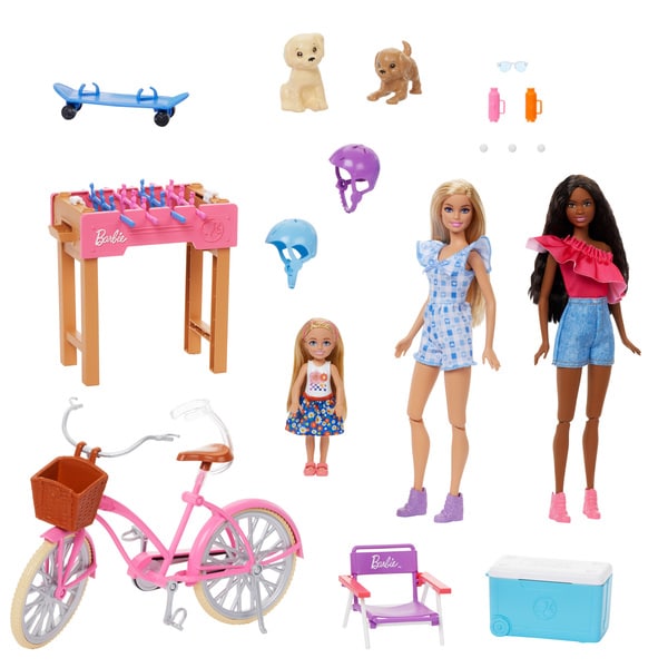 Coffret poupées Barbie Vacances à la Maison