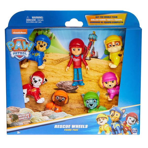 Multipack de 7 figurines Rescue Wheels - La Pat Patrouille