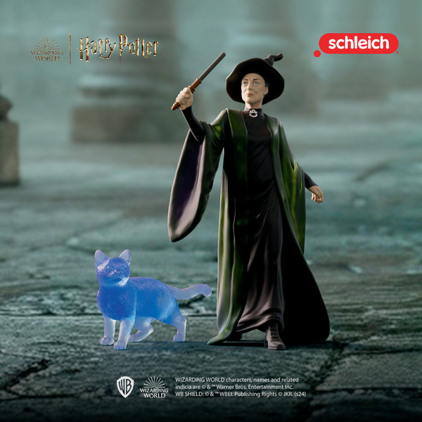 Figurine McGonagall et son Patronus le chat