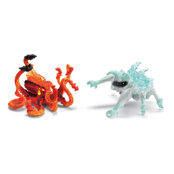 Figurines Pieuvre de Feu vs Insecte des Glaces