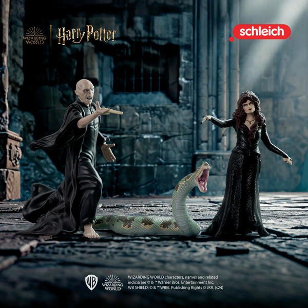 Figurine Voldemort et Nagini - Harry Potter