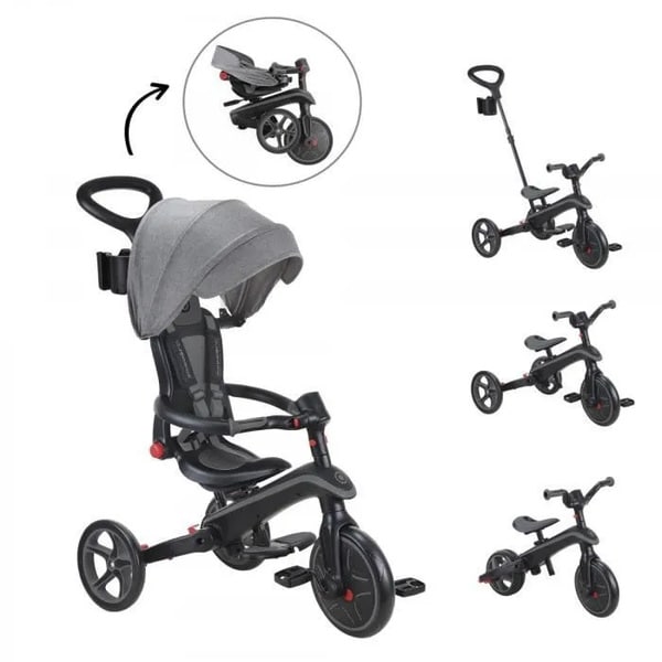 Tricycle Explorer 4en1 évolutif et pliable noir