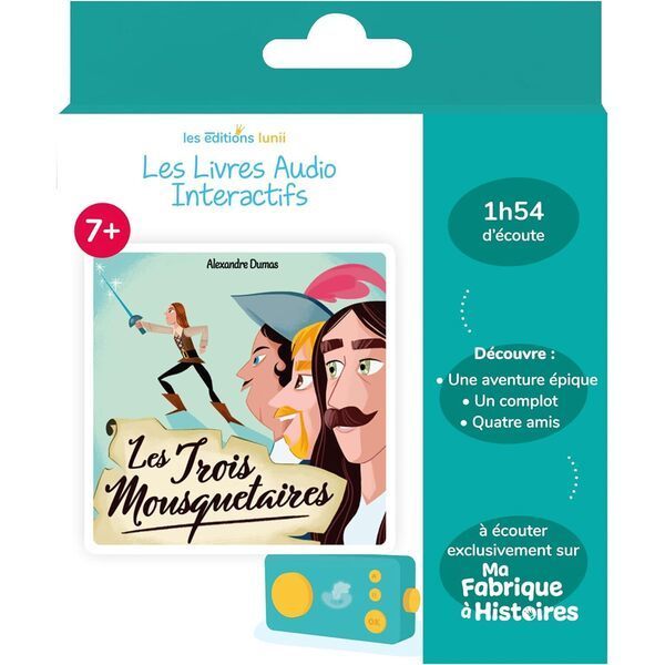 Livre audio Lunii Les 3 mousquetaires