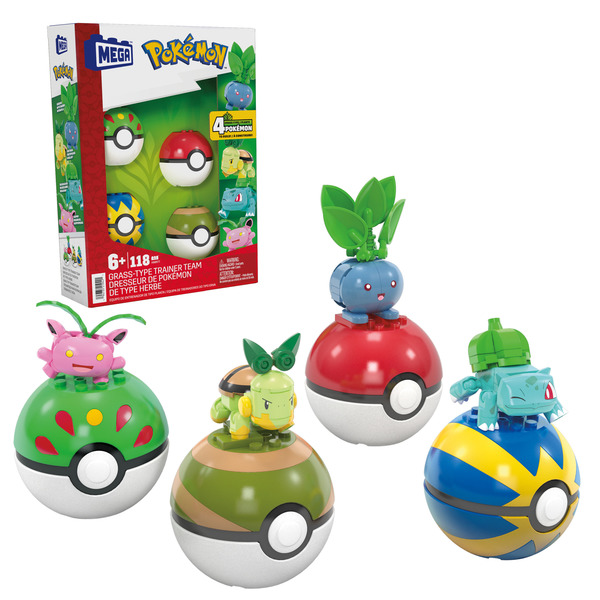 Coffret de 4 Pokémon Plantes - Pokémon à construire