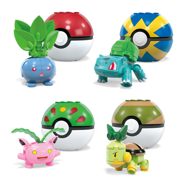 Coffret de 4 Pokémon Plantes - Pokémon à construire