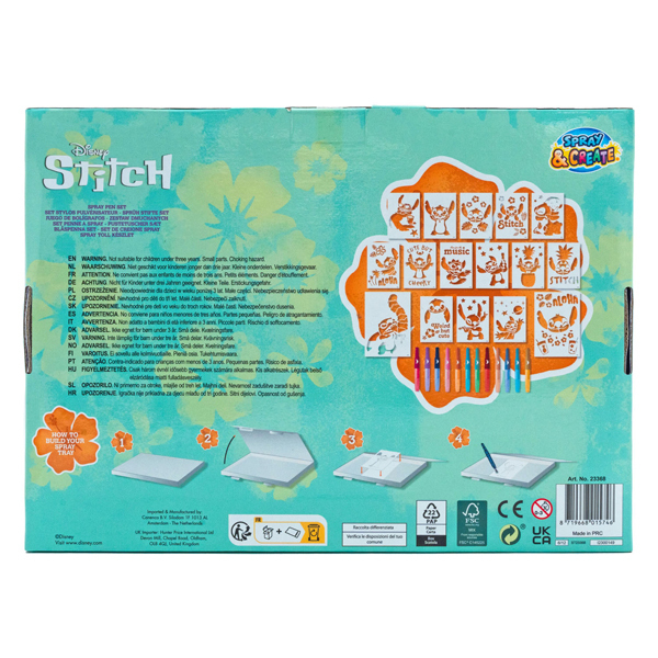 Set de dessin avec stylos pulvérisateur Stitch