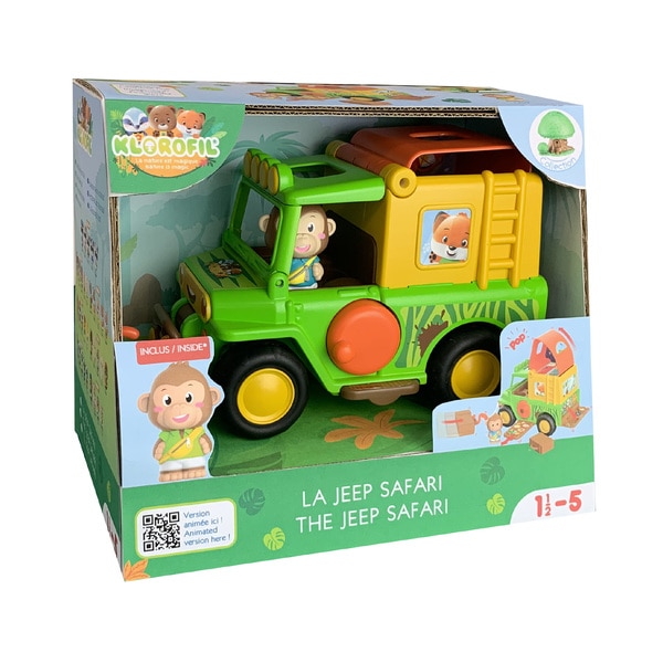 Jeep safari et figurine César Klorofil