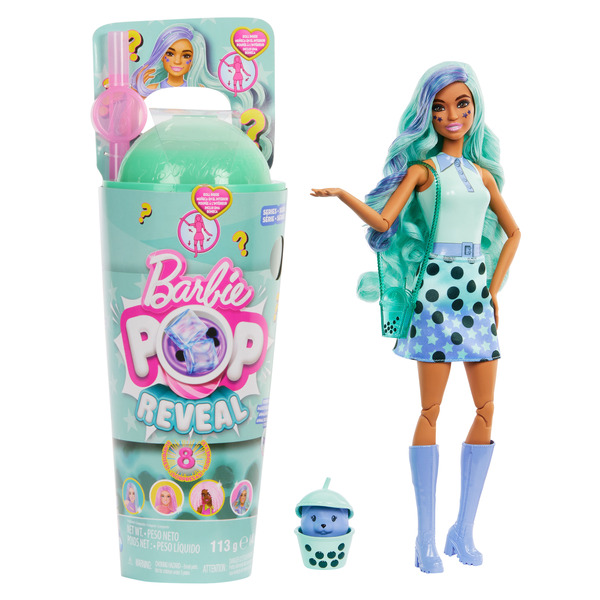 Poupée Barbie Pop Reveal Bubble Tea - Thé Vert