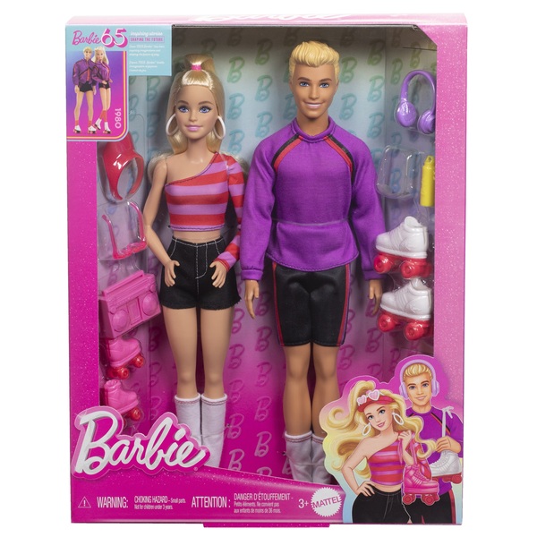 Coffret poupées Barbie et Ken en rollers 