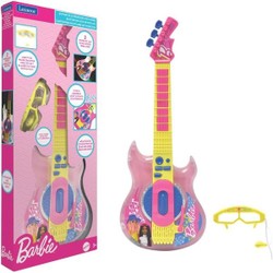 Guitare électronique lumineuse avec micro Barbie