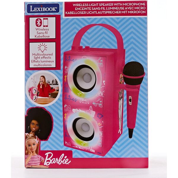 Enceinte LED bluetooth avec micro - Barbie