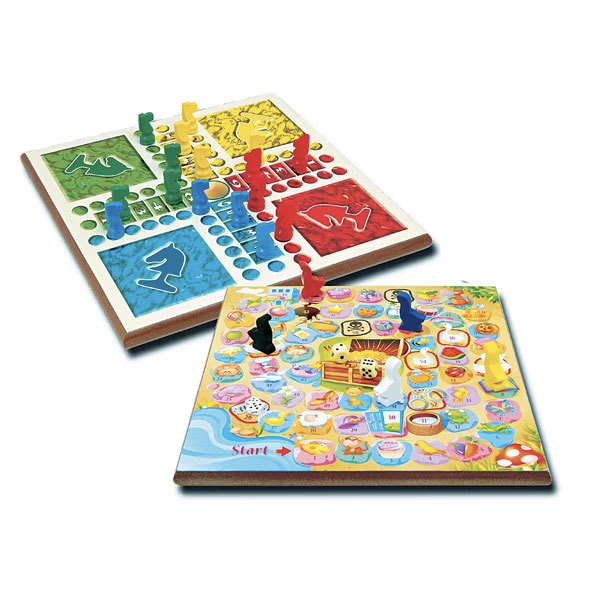 Jeu de l’oie et des petits chevaux 2 en 1