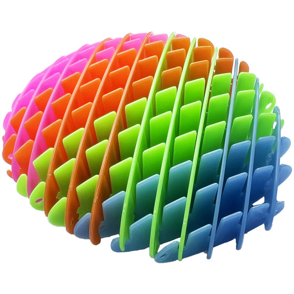 Fidget flex worm rainbow- jouet flexible arc-en-ciel 10 cm