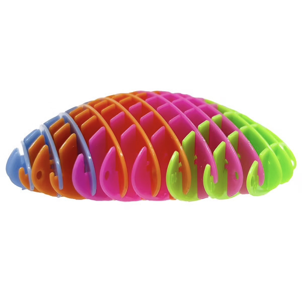 Fidget flex worm rainbow- jouet flexible arc-en-ciel 10 cm