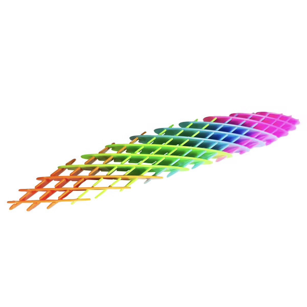 Fidget flex worm rainbow- jouet flexible arc-en-ciel 10 cm