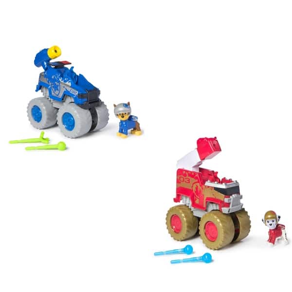 Véhicule et figurine métallique Rescue Wheels Marcus et Chase - La Pat Patrouille