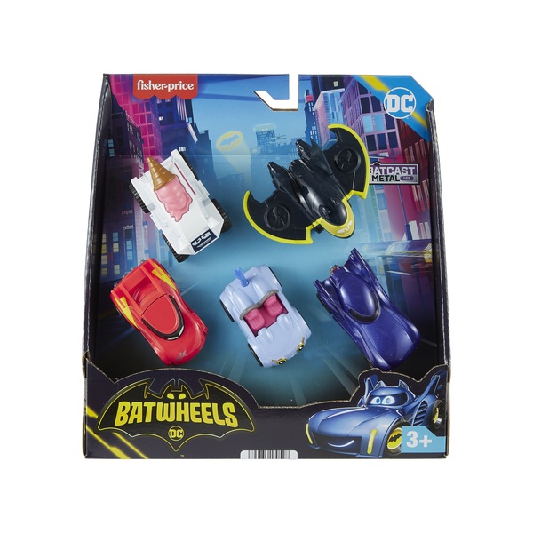 Coffret de 5 véhicules en métal - Batwheels