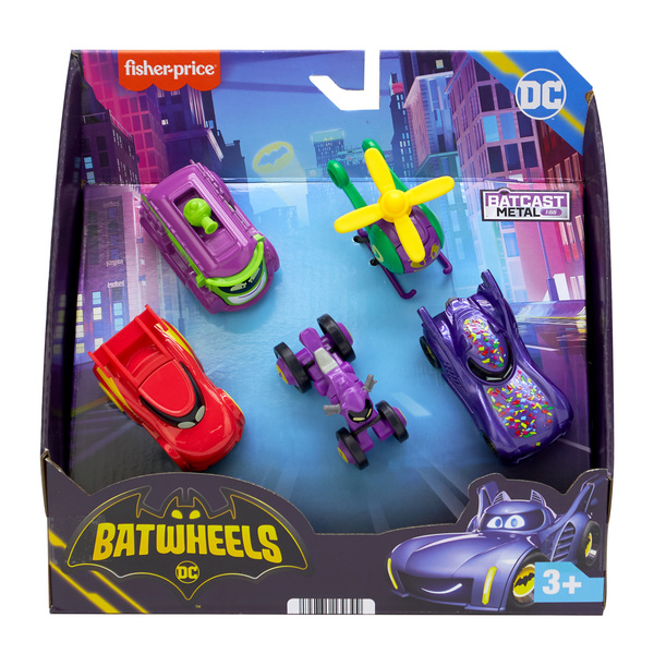 Coffret de 5 véhicules métal Prank - Batwheels